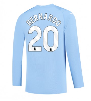 Manchester City Bernardo Silva #20 Replica Home Stadium Shirt 2023-24 Long Sleeve